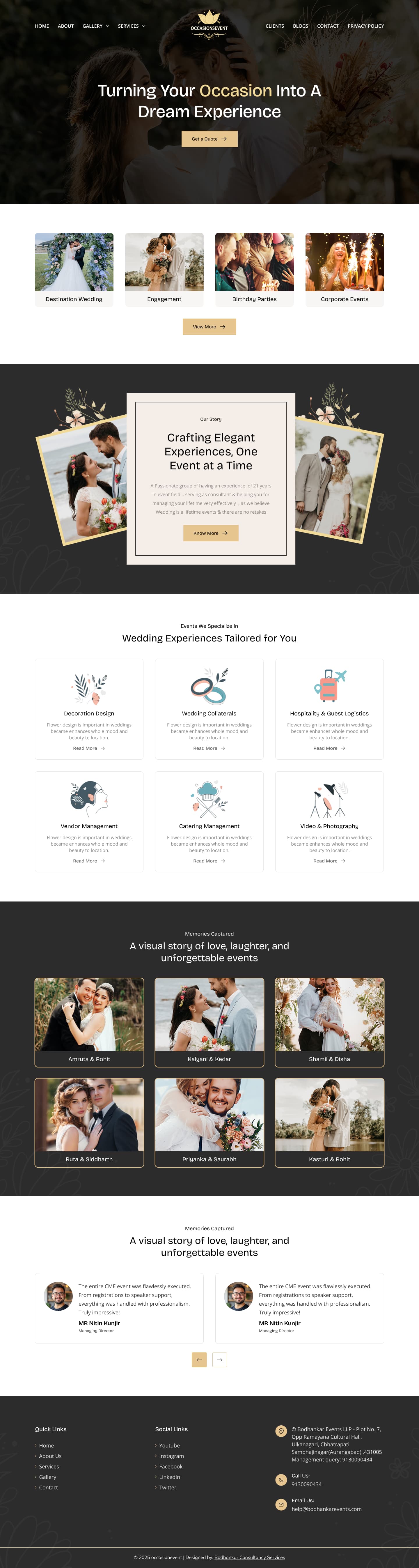 Occasion Events - Corporate Conference & Event Management Platform